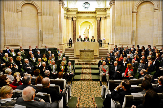 Coupole du Palais de l’Institut, séance du 18 novembre 2013